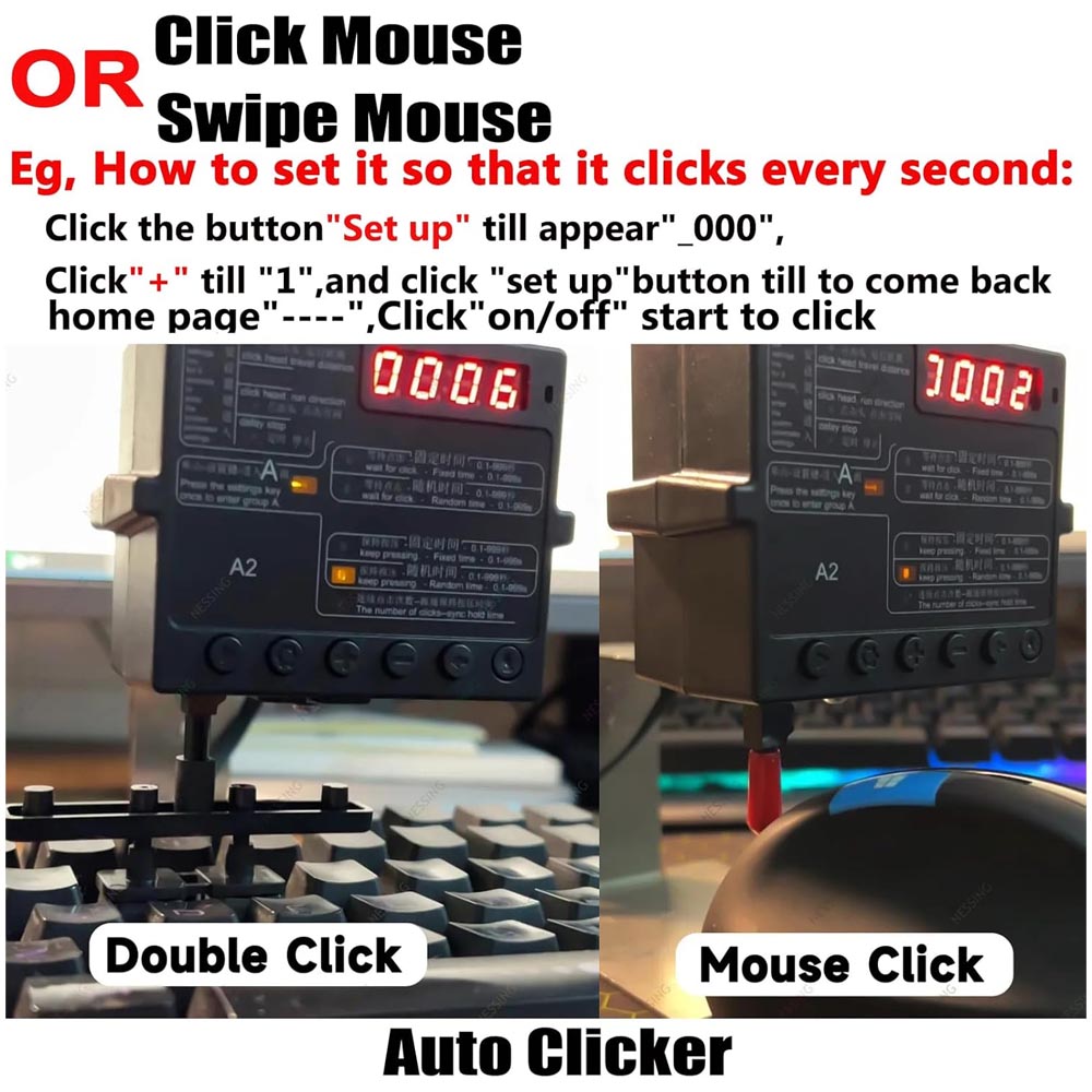 Auto Mouse Mover - (ABC) Clicker Automatico Fisico per Tastiera