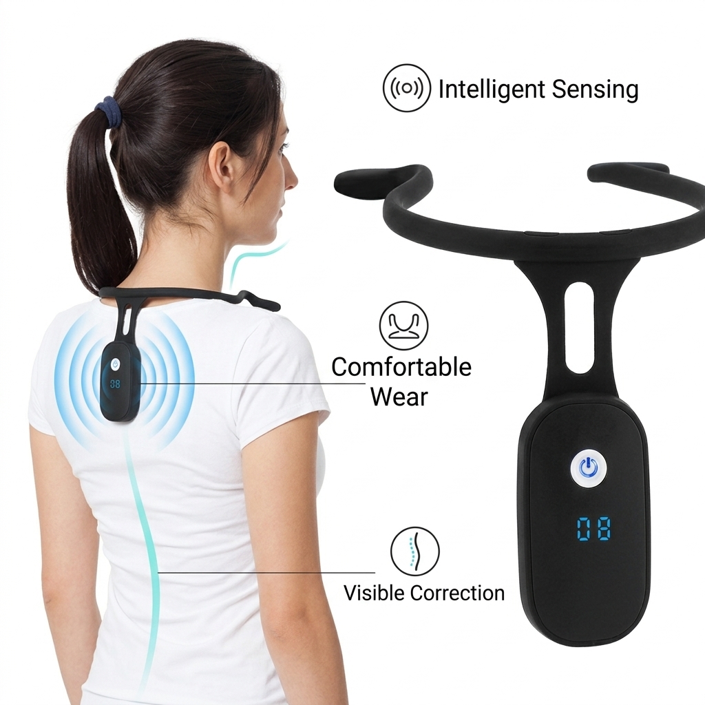 Smart Posture Sensor - Correttore di Postura con Display LCD,